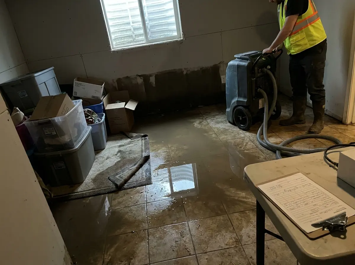 Basement flooding cleanup Everett WA